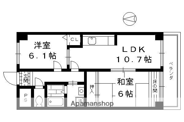Mレヴェンテ(2LDK/5階)の間取り写真