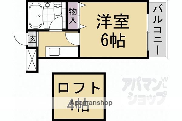 レオパレス長岡天神(1K/2階)の間取り写真