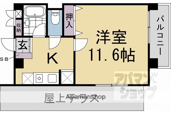 GRACE大宮通(1K/7階)の間取り写真