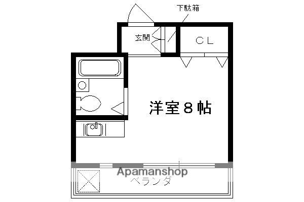 ハイツ・ムービー(ワンルーム/2階)の間取り写真