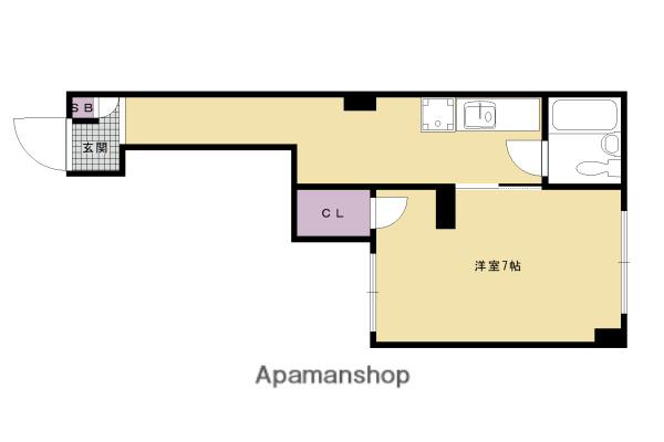 メゾン田中嘉(1K/3階)の間取り写真