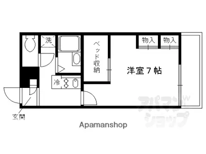 レオパレス司(1K/1階)の間取り写真