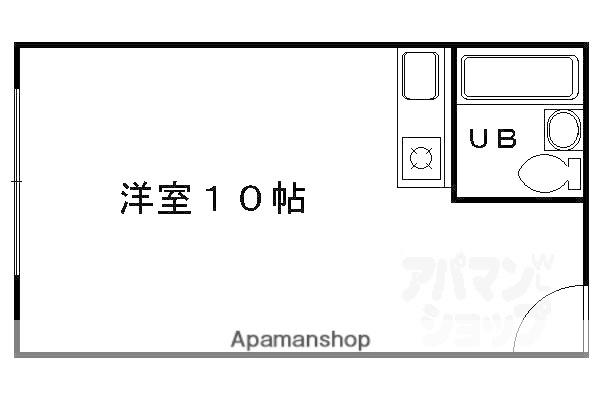 アレックスIII(ワンルーム/6階)の間取り写真