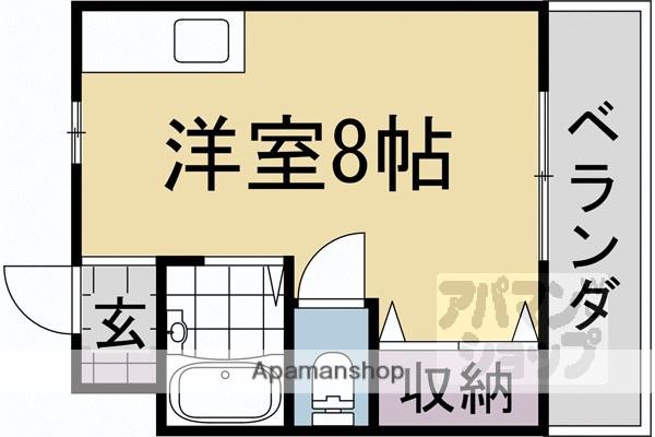 豊栄ハイツ(ワンルーム/4階)の間取り写真