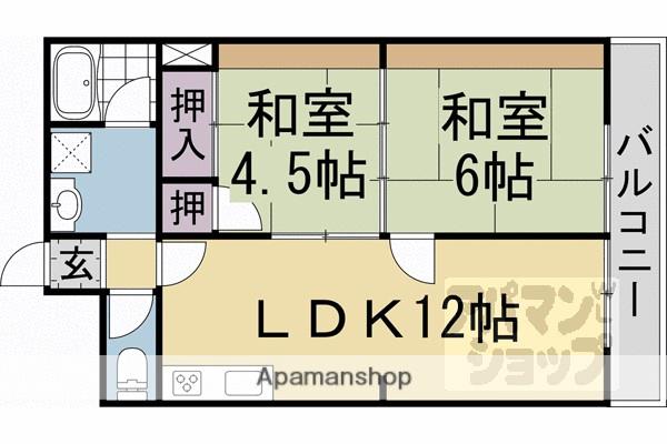 ルミネ玉山(2LDK/2階)の間取り写真