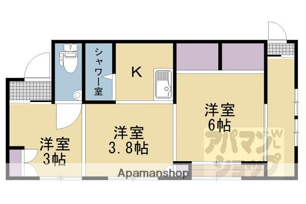 長岡マンション(3K/1階)の間取り写真