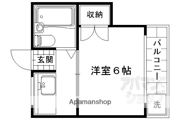 マンションナガヤ(1K/2階)の間取り写真
