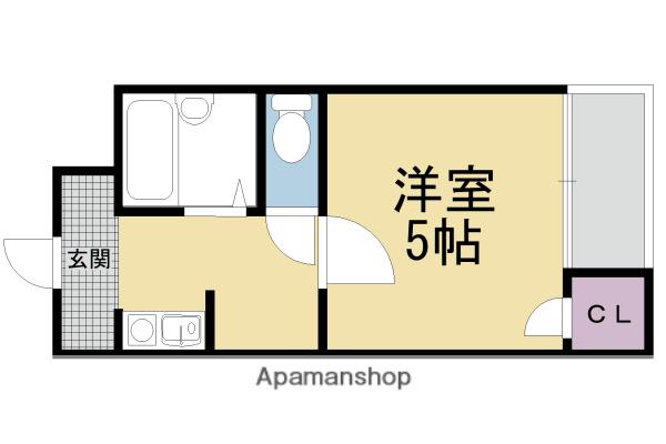 コーポ大仏(1K/2階)の間取り写真