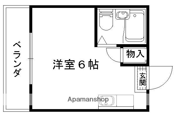 CASA22(1K/3階)の間取り写真