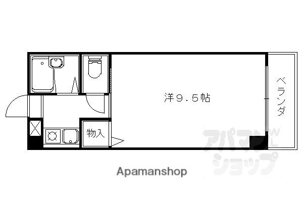 ラ・フロール小山(1K/3階)の間取り写真