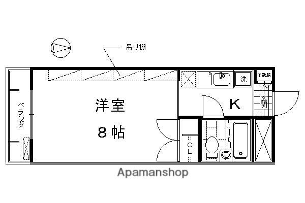 MERCURIO KIOTO(1K/3階)の間取り写真