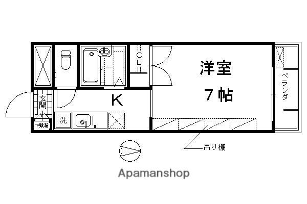MERCURIO KIOTO(1K/7階)の間取り写真