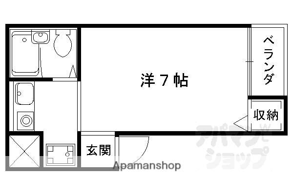 エルシティ大塚(1K/2階)の間取り写真