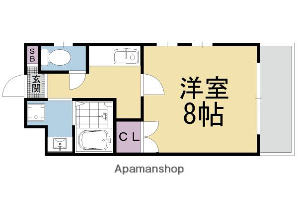 リベロ上田(1K/6階)の間取り写真