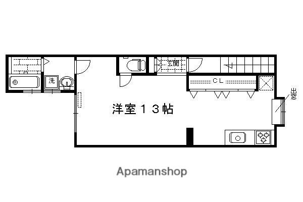 メゾンクリップA(ワンルーム/2階)の間取り写真