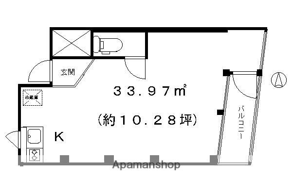 KAWARAMACHI PLACE(1K/4階)の間取り写真