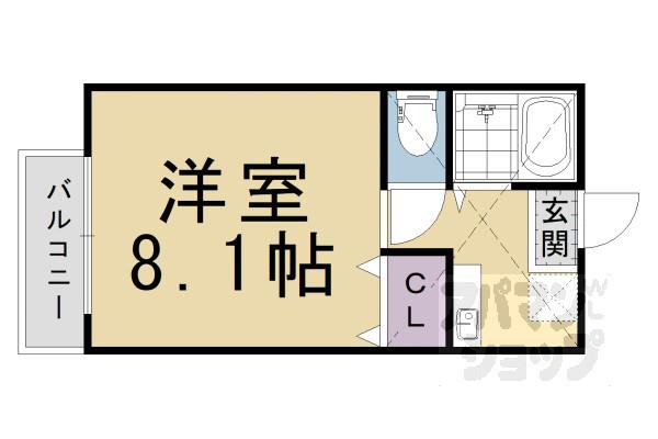 スプラウト(1K/2階)の間取り写真