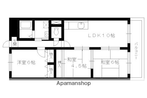 ラ・メゾン・ボヌール(3LDK/3階)の間取り写真