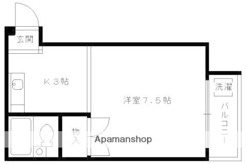 ピアシティー司(1K/2階)の間取り写真