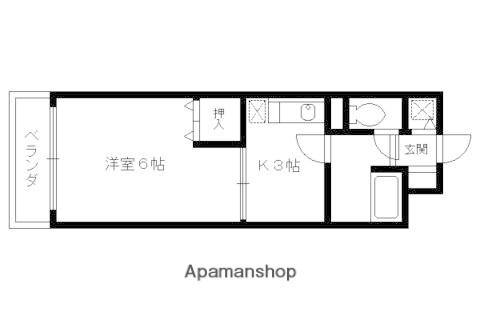 アルカディア・シティ-(1K/4階)の間取り写真