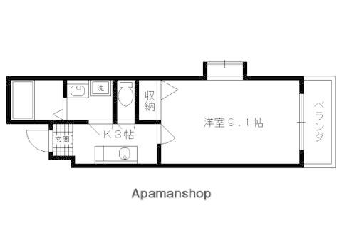 メゾン・リズミィ(1K/4階)の間取り写真