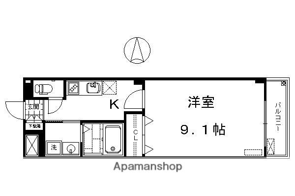 グレーシア(1K/3階)の間取り写真