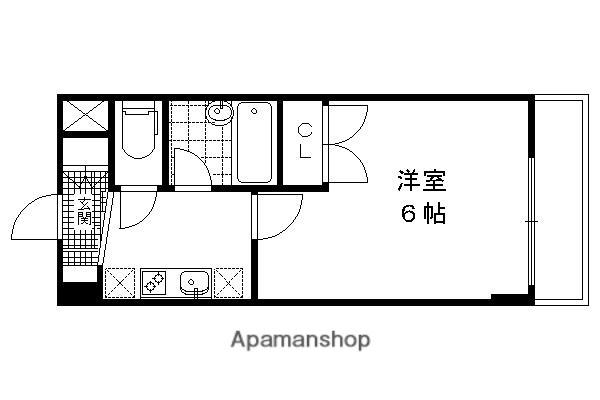 LA FONTE CAMPANA(1K/4階)の間取り写真
