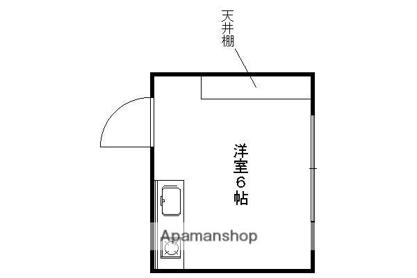 ハイツ橋野(ワンルーム/2階)の間取り写真
