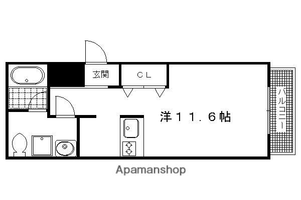 LAULE AINA(1K/3階)の間取り写真