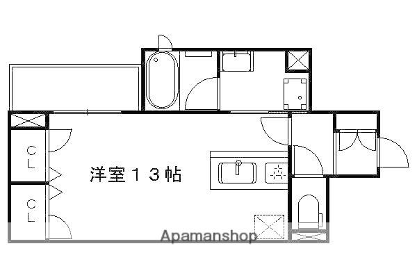 LUCIOLE高瀬川(ワンルーム/2階)の間取り写真