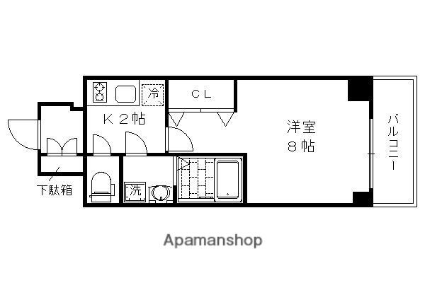 エスリード京都吉祥院(1K/5階)の間取り写真