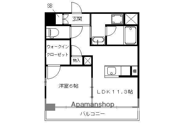 TISSAGE塩小路(1LDK/5階)の間取り写真