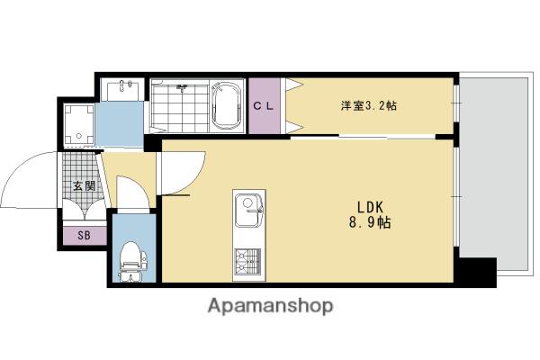 プレサンスTHE KYOTO 粋都(1LDK/1階)の間取り写真