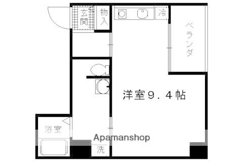PINE ウエスト(ワンルーム/3階)の間取り写真