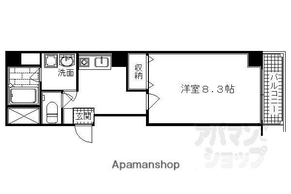 コージーハイツ大宮(1K/10階)の間取り写真