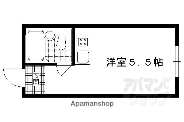 佐わらび堺町マンション(ワンルーム/2階)の間取り写真
