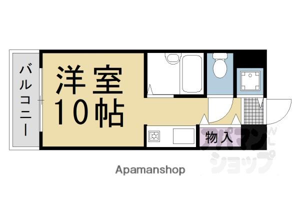 リ・エチカ(ワンルーム/4階)の間取り写真