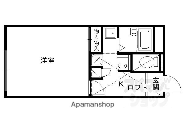レオパレスシュテルン(1K/1階)の間取り写真