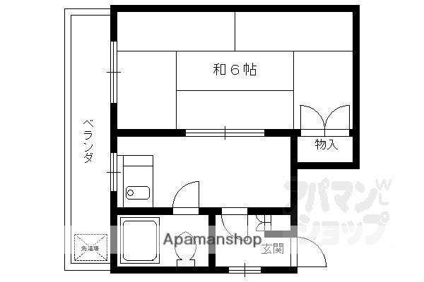 モーニングハイツ(1DK/3階)の間取り写真