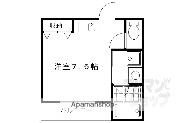TAIHEISOU I(1K/2階)の間取り写真
