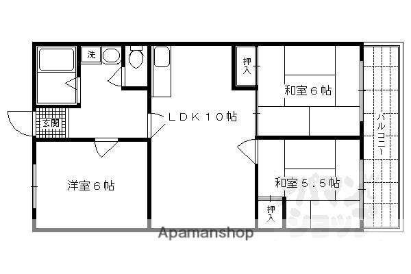 ロイヤル室町(3LDK/4階)の間取り写真