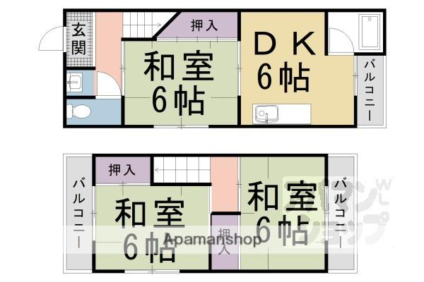 フォルム鴨田IIIIII(3DK)の間取り写真