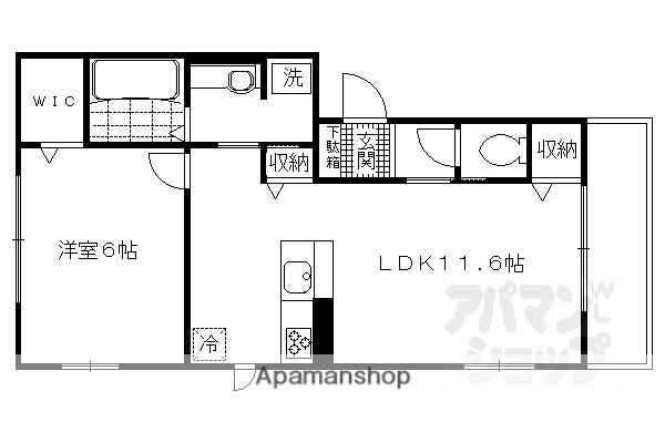 カノープス醍醐I(1LDK/3階)の間取り写真