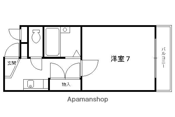 エスポワール松田(1K/1階)の間取り写真