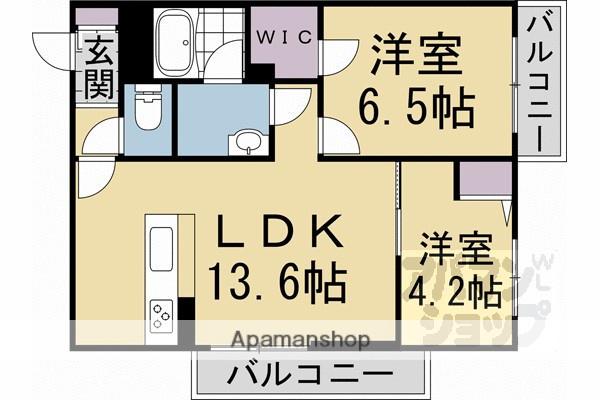 シャーメゾン ディーノヴノー(2LDK/2階)の間取り写真