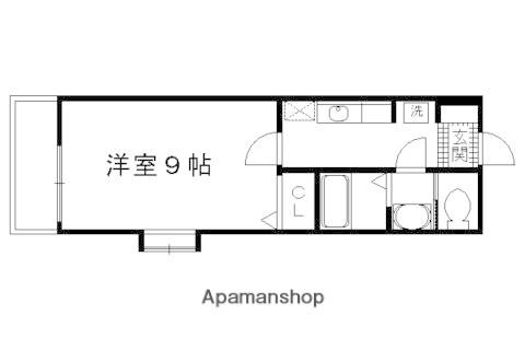メゾンウィッシュ(1K/1階)の間取り写真