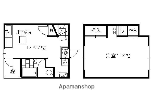 パルコーポ淀(1DK/1階)の間取り写真