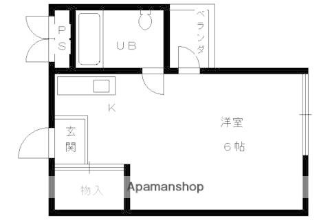 ヴィラ伏見(1K/5階)の間取り写真