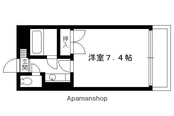 サンヴェール深草(1K/2階)の間取り写真