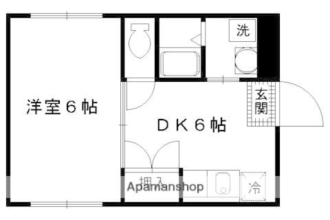 ハイム光月(1DK/1階)の間取り写真